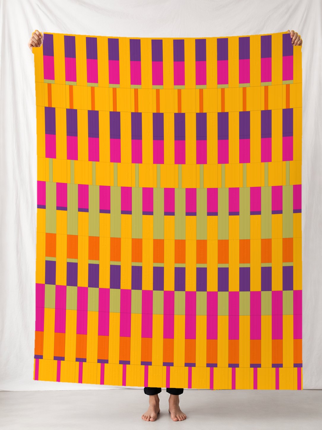 Lineage in the FRUIT STAND colourway, digitally rendered in a room.