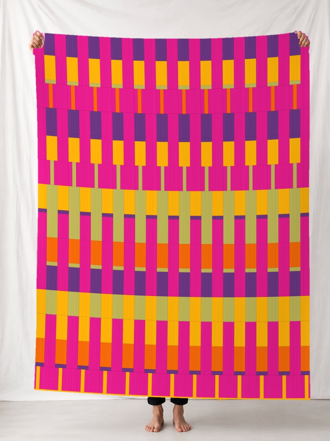 Lineage in the MAGENTA FRUIT STAND colourway, digitally rendered in a room.
