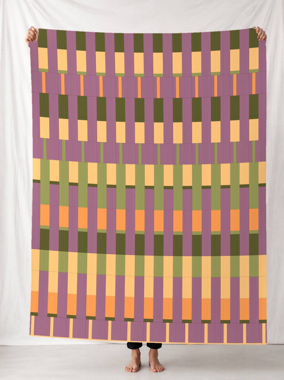 Lineage in the MAUVE MEADOW colourway, digitally rendered in a room.