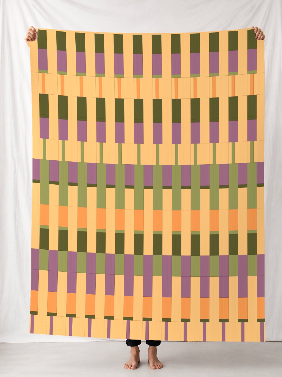 Lineage in the MEADOW colourway, digitally rendered in a room.