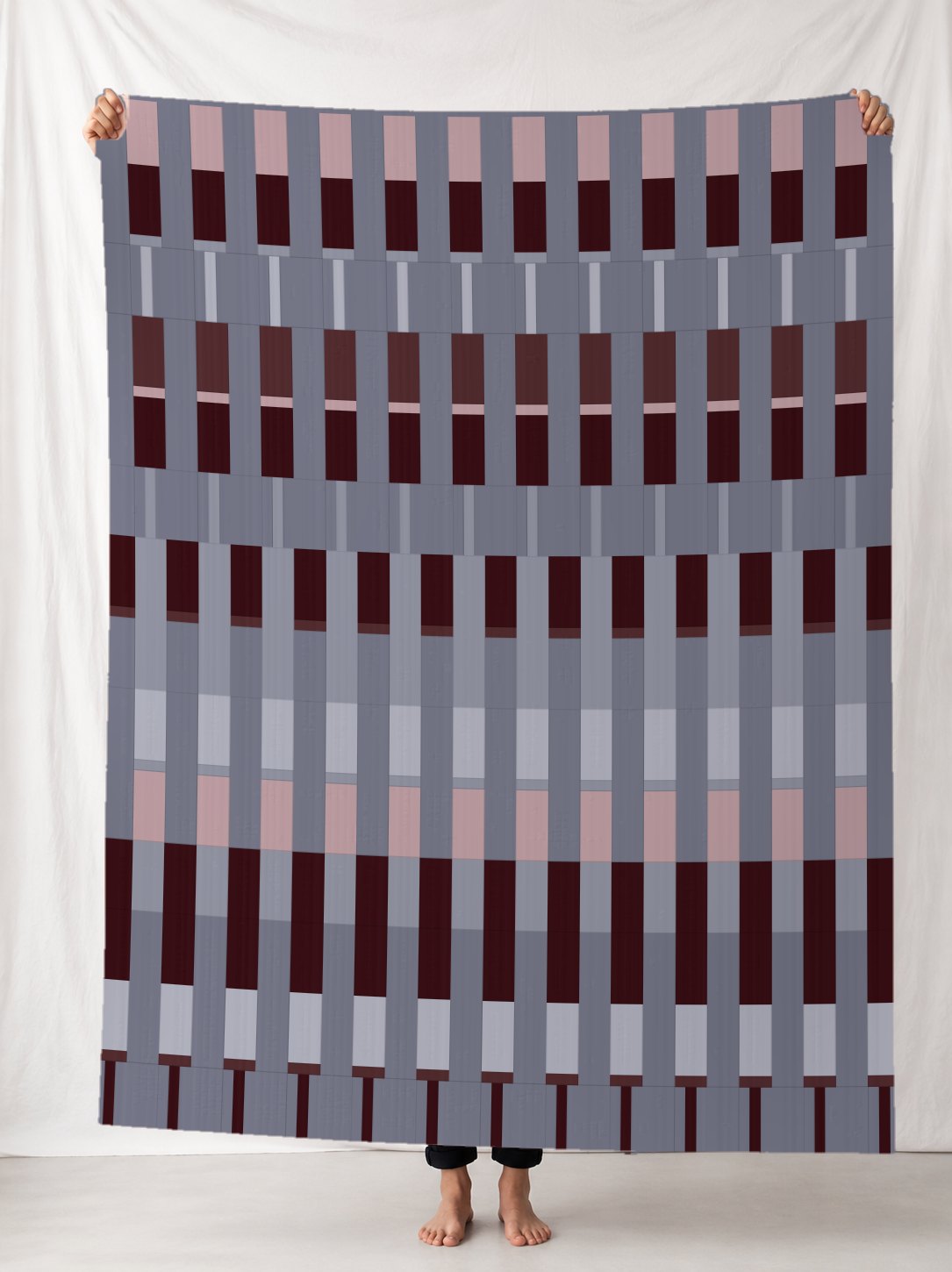 Lineage in the PLAID colourway, digitally rendered in a room.